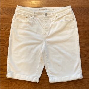White jeans shorts